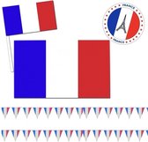 Feestartikelen Frankrijk versiering pakket - Frankrijk landen thema decoratie - Franse vlag