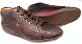 Gant RENTON geschuurd leder half hoge sneaker Heren donker bruin - Maat 45