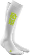 CEP Ultralight Run  Hardloopsokken - Maat 45 - Unisex - wit/groen Maat 45-50