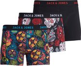 Jack & Jones - Heren 3-Pack Jacanton Trunks Zwart Multi - L