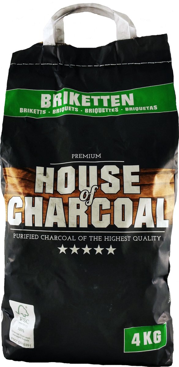 House of Charcoal Premium Briketten - 4kg - FSC