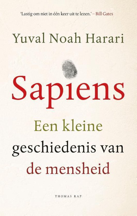 Boek: Sapiens, geschreven door Yuval Noah Harari