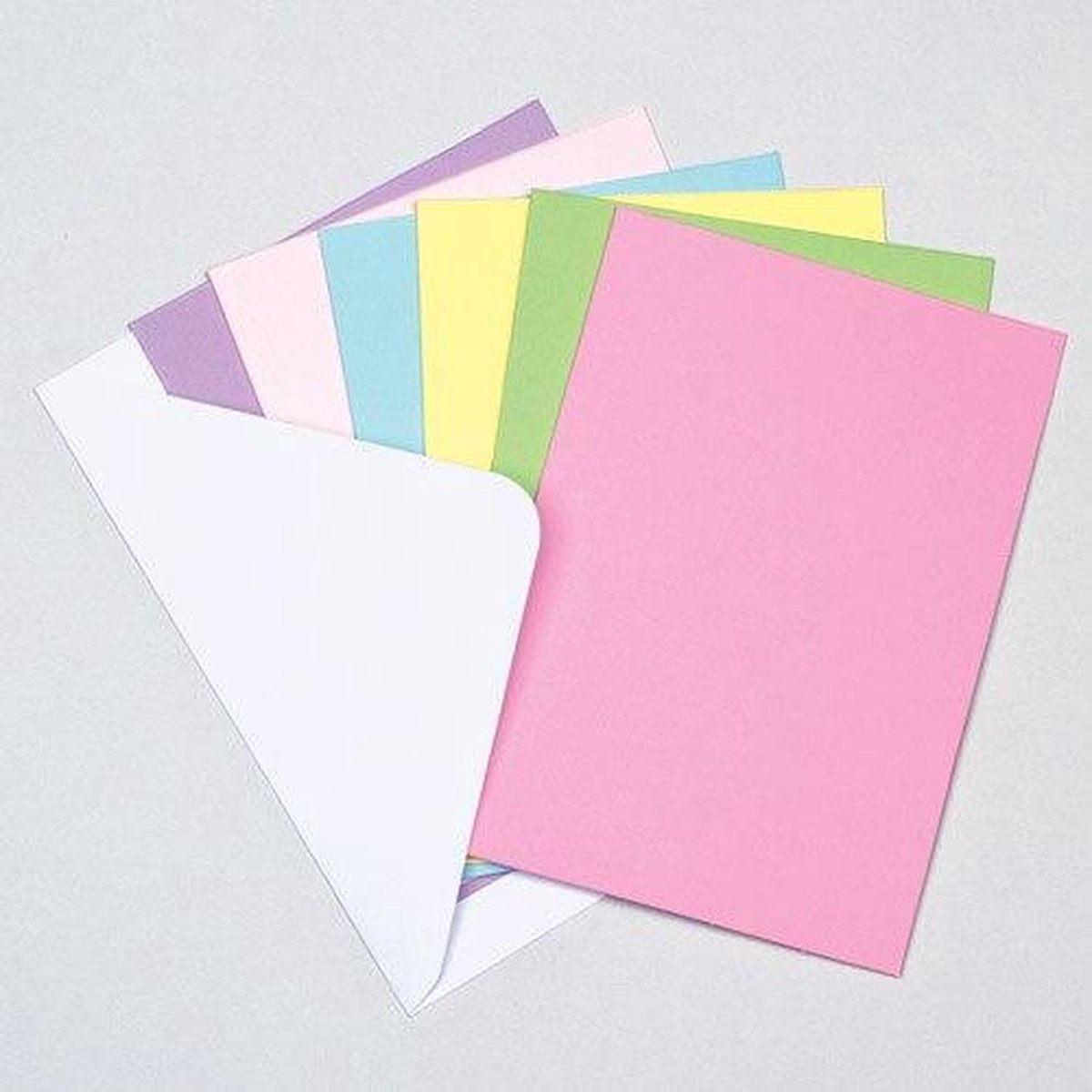 is er Ongelijkheid Uitrusten Gekleurde blanco kaarten (12 stuks per verpakking) | bol.com