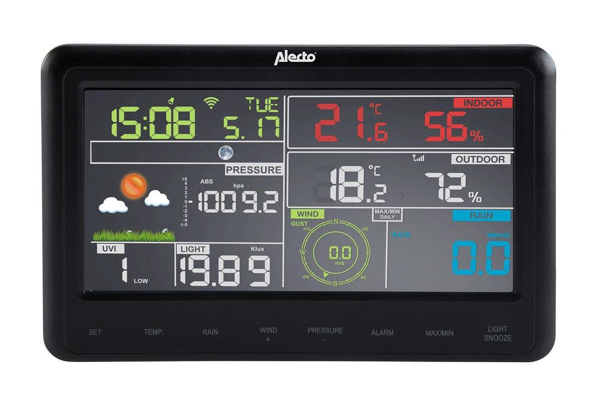 Alecto WS5500 Professioneel WiFi Weerstation Weather Underground