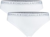 Chicamala - Dames String Wit/Wit - XL