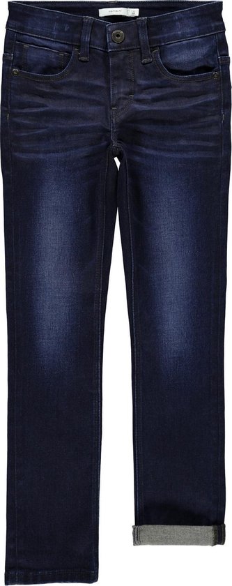 Name it Jongens Extra Slim Jeans - Dark Blue Denim - Maat 158 | bol.com
