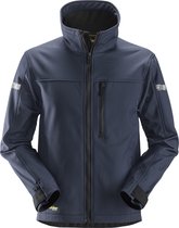 Snickers Softshell Jack - AllroundWork 1200 - Donkerblauw - Maat L