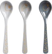 Done by Deer, Lepel Happy Dots, 3 st. Goud/grijs