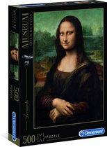 Clementoni - Museum Puzzel Collectie - Leonardo Da Vinci, Mona Lisa - 500 stukjes, puzzel volwassenen
