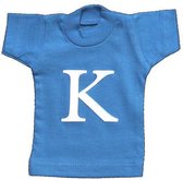 Naamslinger Lettershirts blauw K
