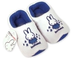 Nijntje klompslofjes voor baby's - wit/blauw