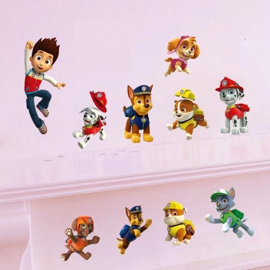 Muursticker Paw Patrol Helden kinderkamer decoratie tekenfilm