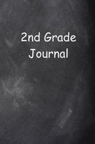 Second Grade Journal 2nd Grade Two Chalkboard Design Lined Journal Pages