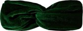 Velvet Haarband Donkergroen | Velours-Suede-Fluweel | Bandana | Fashion Favorite