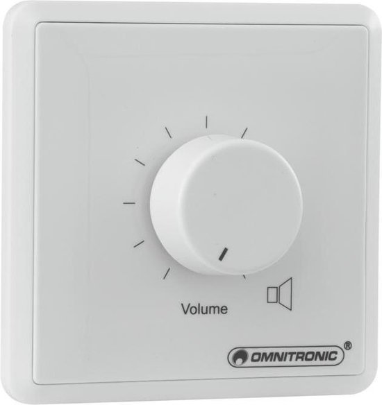 OMNITRONIC PA Volume Controller, 5 W mono wh - Omnitronic