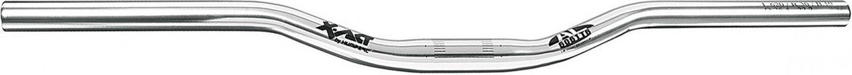 Humpert Riser Handlebar Ø25,4mm 620mm, zilver Rise 30mm