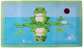 Bo Jungle - Badmat Antislip - Douche mat - Temperatuur indicator Strip - Met zuignappen - Anti-slip - Rechthoek - 40 x 70 cm - Leuke kleuren en tekening - Kinderen en Volwassenen - Bathmat with Temperature Froggy
