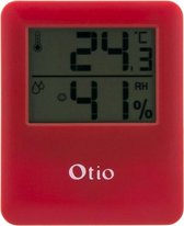 Otio Magnetische Thermometer/hygrometer Voor Binnen Rood
