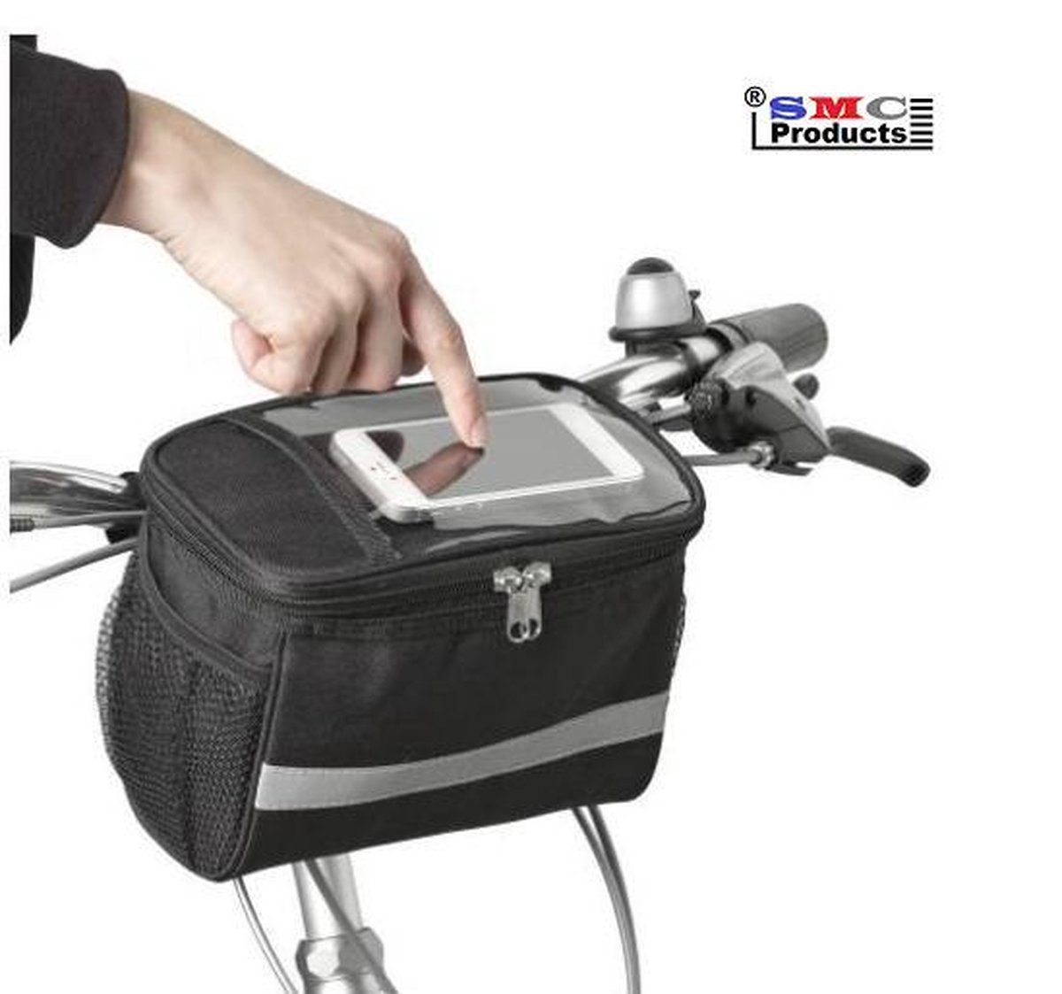 FIETSKOELTAS voor aan het stuur met vak voor telefoon of landkaart -  DD-89834 | bol.com