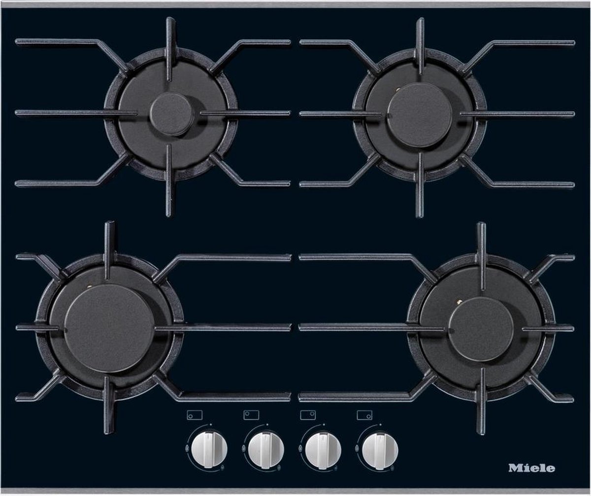 Miele KM3010G Gas inbouwkookplaat Zwart