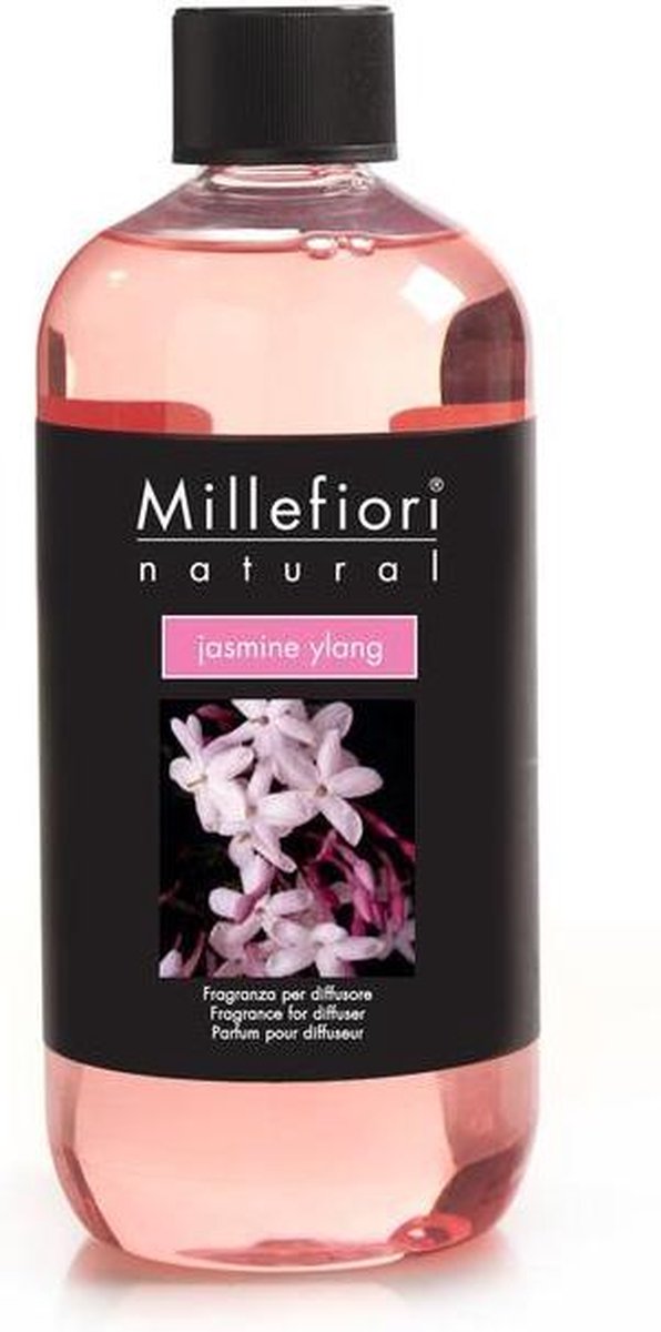 Millefiori Refill voor Geurstokjes Jasmine Ylang 500 ml