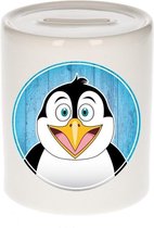 Pinguins spaarpot voor kinderen 9 cm