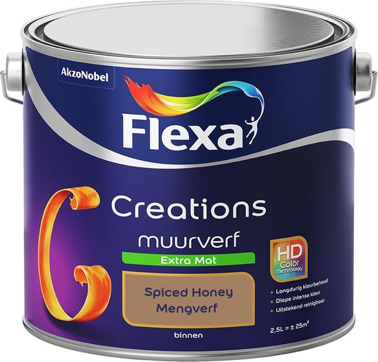 Flexa Spiced Honey – Bruin – 2,5 liter
