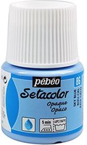 Pébéo Setacolor Hemelsblauwe Textielverf - 45ml textielverf voor donkere en lichte stoffen