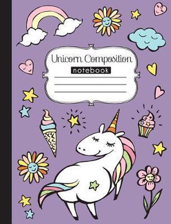 Unicorn Composition Notebook, Anna'S Stationery 9781724663337