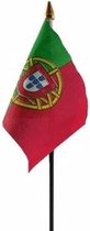 Portugal mini vlaggetje op stok 10 x 15 cm
