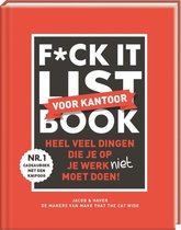 Boekomslag van 'F*ck it list book voor collega's'