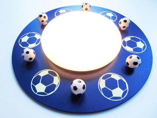 Enfants de Funnylight lampe de football plafonnier LED bleu foncé avec une  lueur dans... | bol
