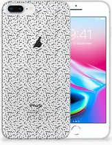 Geschikt voor Apple iPhone 7 Plus | 8 Plus TPU-silicone Hoesje Stripes Dots