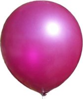 10 stuks - Donker roze parelmoer metallic ballon 30 cm hoge kwaliteit