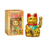 relaxdays - Maneki Neko - zwaaiende kat - geluksbrenger Chinese kat - gelukskat