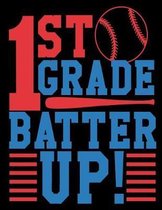1st Grade Batter Up Primary Composition Notebook For Boys Baseball