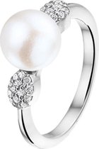 The Jewelry Collection Ring Parel En Zirkonia - Zilver