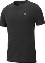 Nike Court Heritage Tee Sportshirt Heren - Black - Maat XL