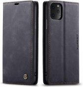 CASEME iPhone 11 Pro Retro Wallet Hoesje - Zwart