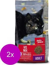Pets Place Kat Adult Vismix - Kattenvoer - 2 x 4 kg