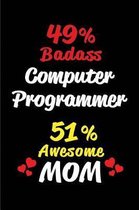 49% Badass Computer Programmer 51 % Awesome Mom