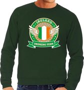 Groen Ireland drinking team sweater groen heren -  Ierland kleding S