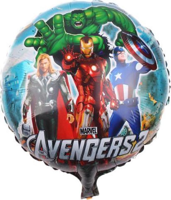Avengers Ballon - The Hulk, Thor, Iron Man, Captain America - Feestdecoratie