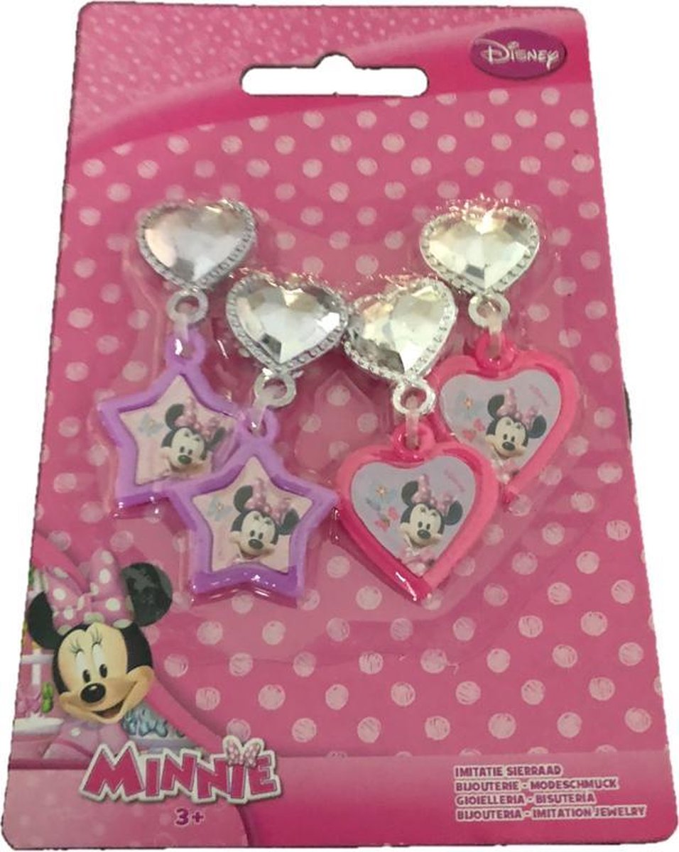 2 Paire de boucles d'oreilles clip Disney Minnie Mouse | bol.com
