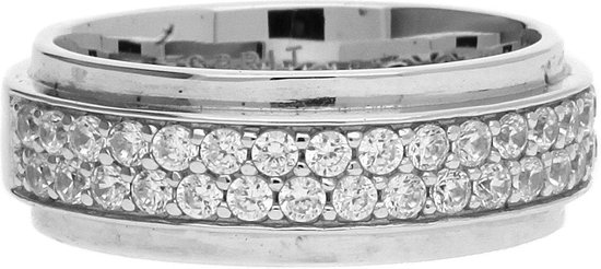 Esprit ESRG92374A Modern Shape Glam Ring - Zilver - Zilverkleurig - 18 mm