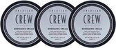 American Crew Grooming Cream Triple Pack - Styling crème - 3x 85 g