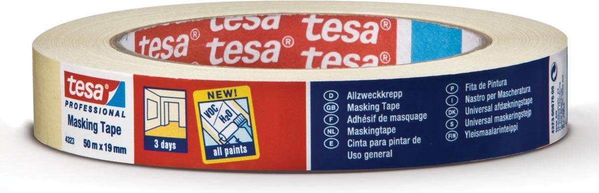 Tesa 4334 Professional Afplaktape - 38mm x 50m Tesa 4334 Professional Afplaktape - 38mm x 50m