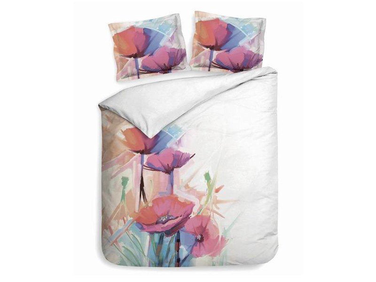 Heckettlane Heckett & Lane dekbedovertrek Rozamond Pastel-White 200x200/220 multi