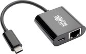 Tripp Lite U436-06N-GB-C tussenstuk voor kabels USB-C RJ45 Zwart