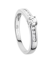 The Jewelry Collection Ring Zirkonia - Goud